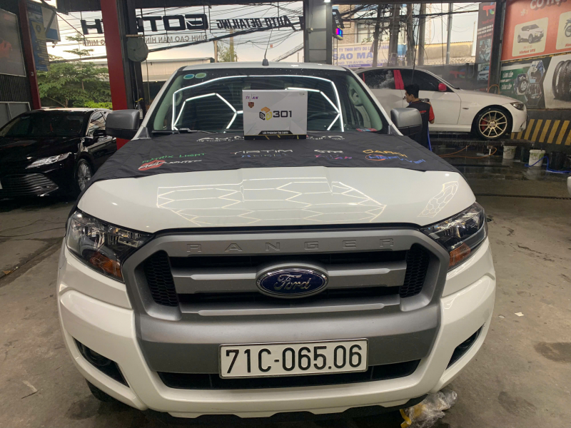 Độ đèn nâng cấp ánh sáng Độ đèn nâng cấp ánh sáng ho xe Ford Ranger XLS 2017 biển số 71C 065.06